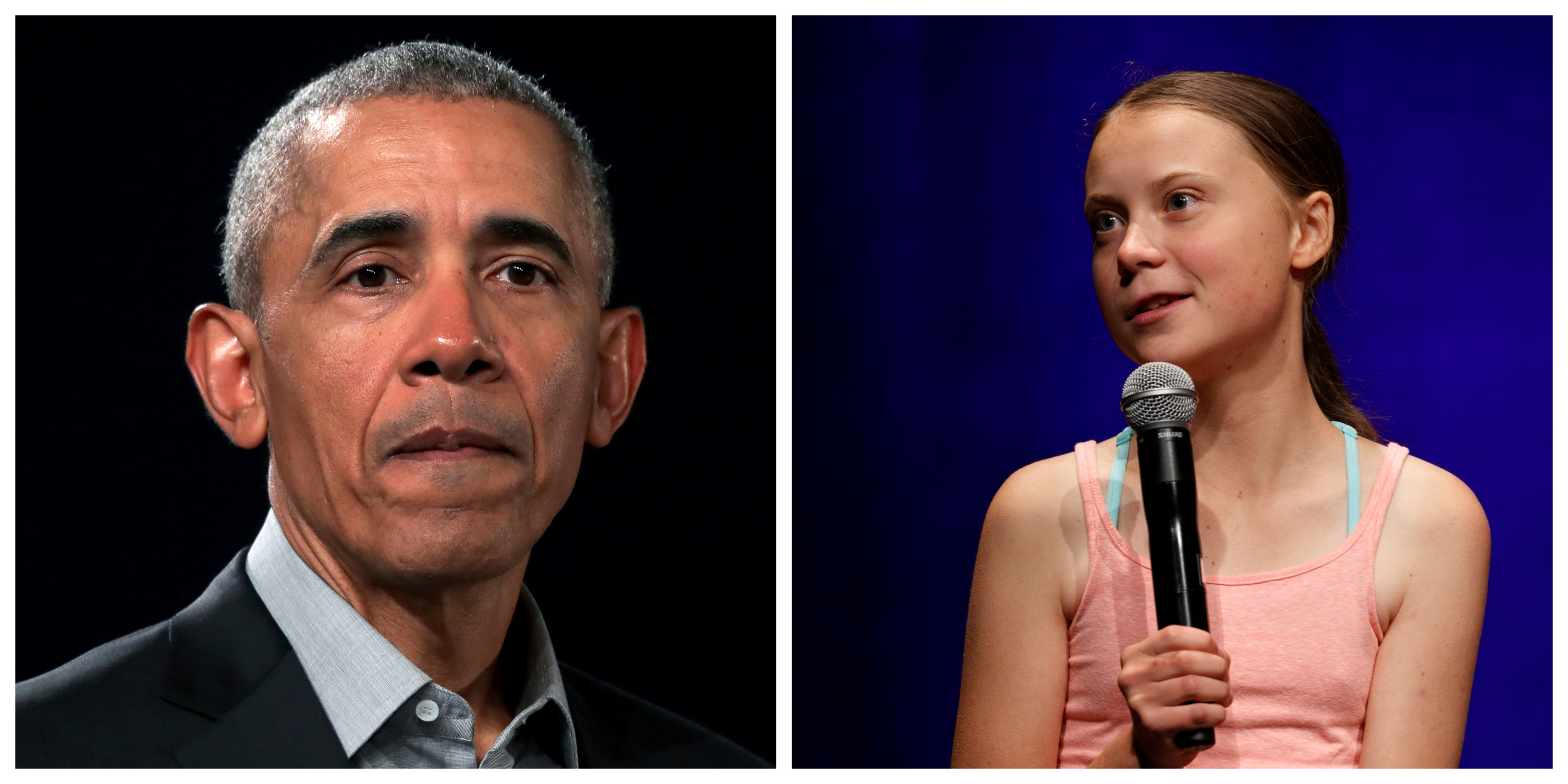 Greta Thunberg hyllas av Barack Obama.